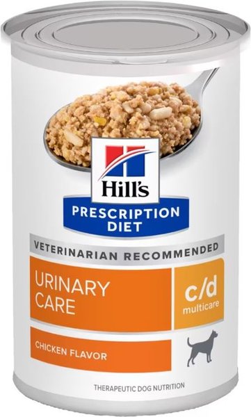 HILL'S PRESCRIPTION DIET c/d Multicare Urinary Care Chicken Flavor Wet Dog  Food, 13-oz, case of 12 