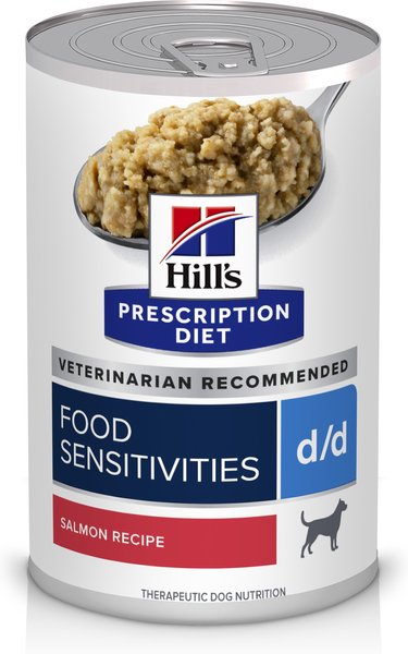 Hill's Prescription Diet d/d Skin/Food Sensitivities Salmon Formula Canned Dog Food, 13-oz, case of 12 slide 1 of 11