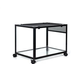 OiiBO Knock Down Glass Terrarium with Wheels, Black, 27-gal slide 2 of 6