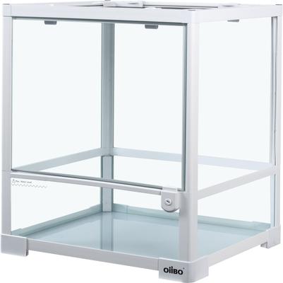 Show full view: OiiBO Knock Down Single Door Glass Terrarium, White, 18-gal slide 2 of 8