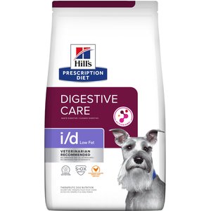 Hill's Prescription Diet i/d Digestive Care Low Fat Chicken Flavor Dry Dog Food, 17.6-lb bag