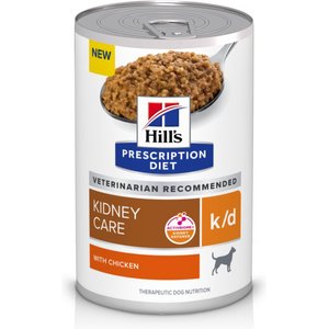 Hill's Prescription Diet k/d Kidney Care with Chicken Wet Dog Food, 13-oz, case of 12