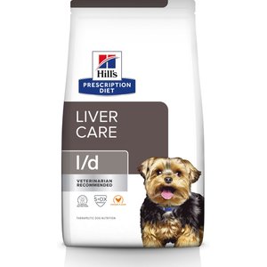 Hill's Prescription Diet l/d Liver Care Chicken Flavor Dry Dog Food, 17.6-lb bag
