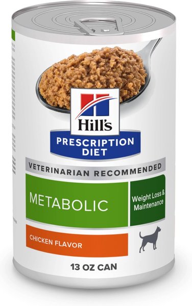 HILL S PRESCRIPTION DIET Metabolic Chicken Flavor Wet Dog Food 13 oz case of 12 Chewy