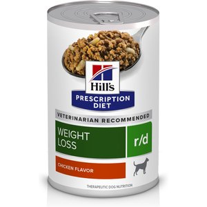 Hill's Prescription Diet r/d Weight Reduction Original Canned Dog Food, 12.3-oz, case of 12