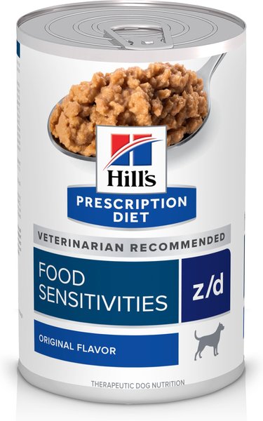 Hill's Prescription Diet z/d Skin/Food Sensitivities Original Flavor Wet Dog Food, 13-oz, case of 12 slide 1 of 11