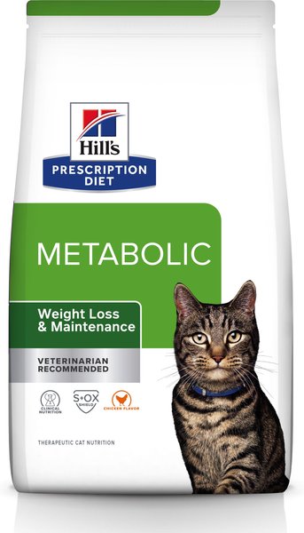 Hill's Prescription Diet Metabolic Chicken Flavor Dry Cat Food, 8.5-lb bag slide 1 of 11