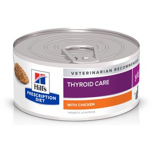 Hill's Prescription Diet y/d Thyroid Care with Chicken Wet Cat Food, 5.5-oz, case of 24