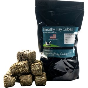 Rabbit Hole Hay All Natural Timothy Cubes Chinchilla, Rabbit, & Guinea Pig Food, 24-oz bag