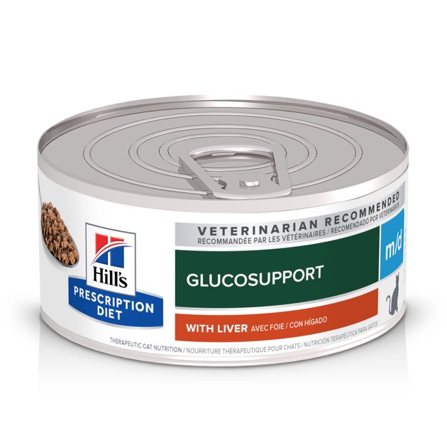 HILL'S PRESCRIPTION DIET m/d GlucoSupport with Liver Wet Cat Food, 5.5
