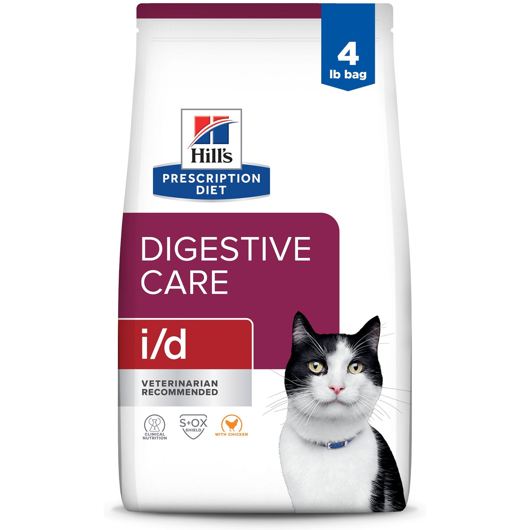 HILL S PRESCRIPTION DIET i d Digestive Care with Chicken Dry Cat Food 8.5 lb bag Chewy