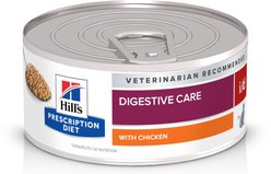 Hill's Prescription Diet i/d Digestive Care with Chicken Wet Cat Food, 5.5-oz, case of 24