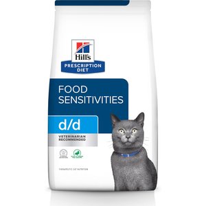 Hill's Prescription Diet d/d Skin/Food Sensitivities Duck & Green Pea Dry Cat Food, 3.5-lb bag