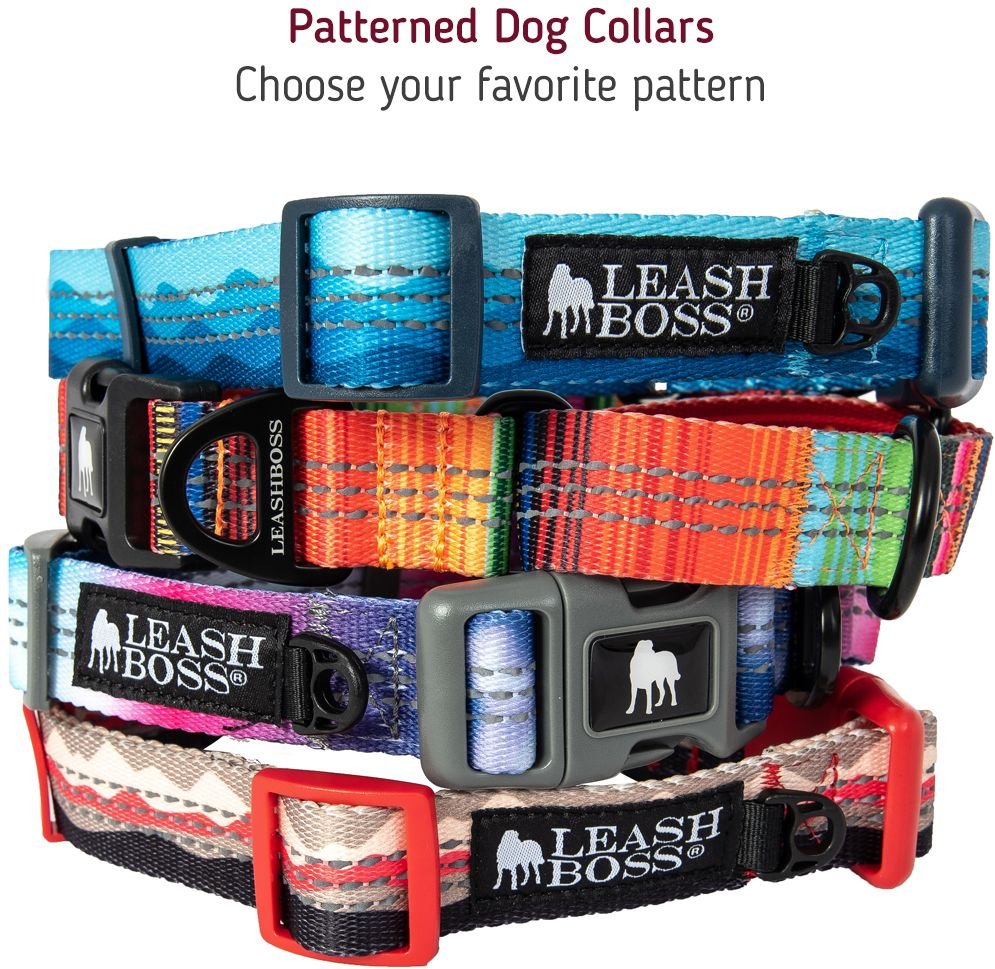 Patterned deals dog collars