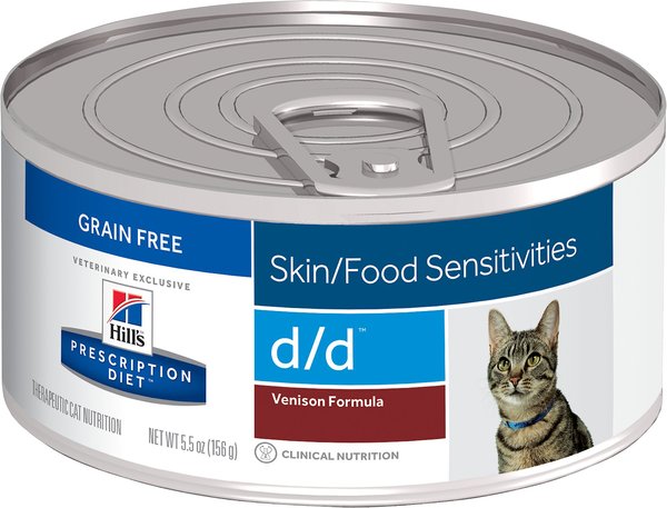 Discontinued HILL S PRESCRIPTION DIET d d Skin Food Sensitivities Venison Formula Canned Cat Food 5.5 oz case of 24 Chewy