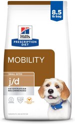 Hill's Prescription Diet j/d Joint Care Small Bites Chicken Flavor Dry Dog Food, 8.5-lb bag