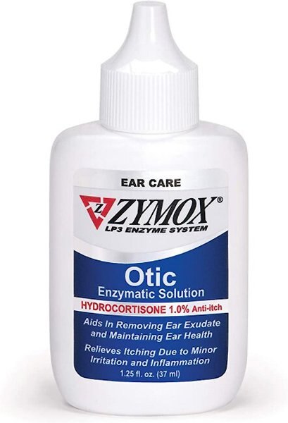 Zymox Otic Dog & Cat Ear Infection Treatment with Hydrocortisone, 1.25-oz bottle slide 1 of 11