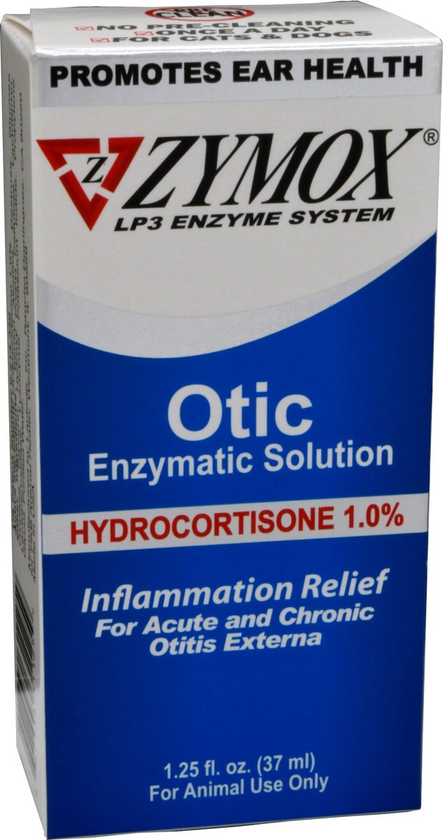 ZYMOX Otic Dog & Cat Ear Infection Treatment with Hydrocortisone, 1.25