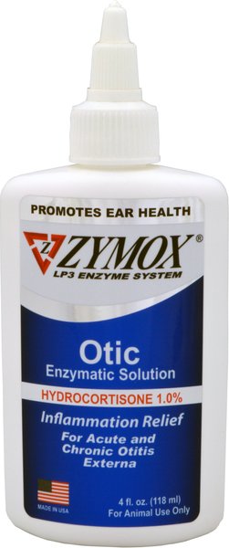 Zymox Otic Dog & Cat Ear Infection Treatment with Hydrocortisone, 4-oz bottle slide 1 of 10