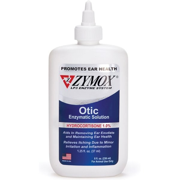 ZYMOX Otic Dog & Cat Ear Infection Treatment with Hydrocortisone, 8oz