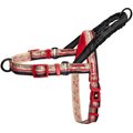 Leashboss Patterned No Pull Dog Harness, Beige/Red, Medium