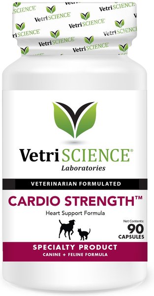 VetriScience Cardio Strength Capsules Heart Supplement for Cats & Dogs, 90 count slide 1 of 7