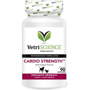 VetriScience Cardio Strength Capsules Heart Supplement for Cats & Dogs, 90 count