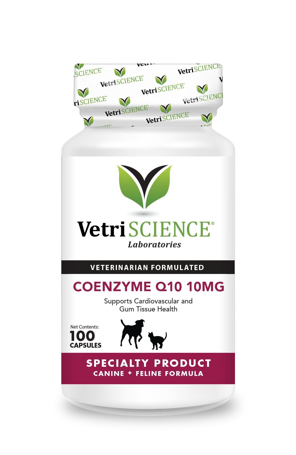 VETRISCIENCE Coenzyme Q10 10 mg Capsules Heart Supplement for Cats