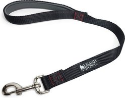 Leashboss Padded Handle Short Dog Leash, Black, 24-in