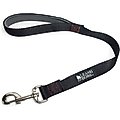 Leashboss Padded Handle Short Dog Leash, Black, 24-in