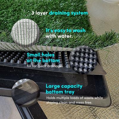 Show full view: Hygena Scoop Grass Indoor/Outdoor Portable Potty Dog Litter slide 5 of 8