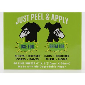 FurZapper LintZapper Portable Disposable Sheets, White, 3 count