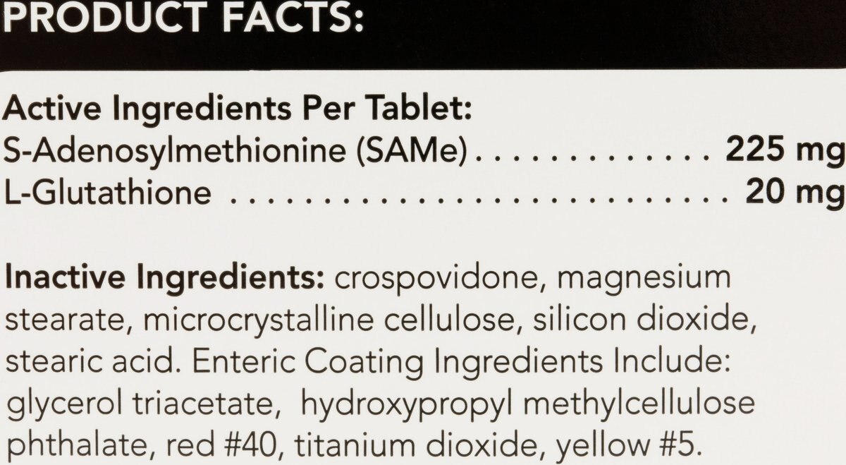 VetriScience VETRI SAMe 225 S-Adenosyl-Methionine Liver Detox Supplement Tablets Liver Supplement for Medium & Large Breed Dogs, 30 count