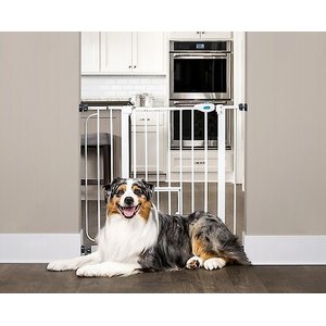 Carlson Pet Products Extra Wide Walk-Thru Gate with Cat Door, 30-in Height