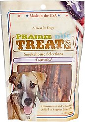 Prairie Dog Smokehouse Selections Turkey Jerky Strips Dog Treats, 12-oz bag