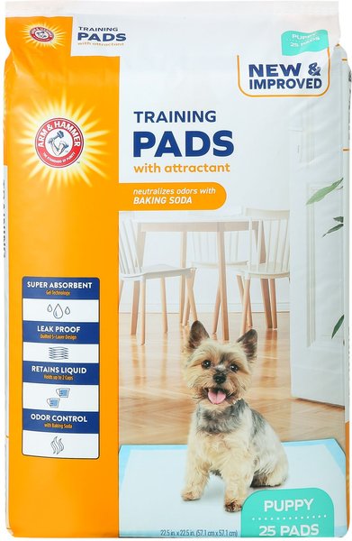 Arm & Hammer Puppy Pads with Attractant Dog Poppy Pad, 25 count slide 1 of 9