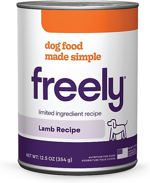 Freely Lamb Recipe Grain-Free Wet Dog Food, 12.5-oz can, 6 count slide 1 of 7
