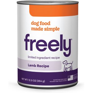 Freely Lamb Recipe Limited Ingredient Grain-Free Wet Dog Food, 12.5-oz can, 6 count