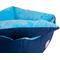 Show in main carousel: Armarkat Bolster Cat & Dog Bed with Removable Cover, Navy Blue/Sky Blue slide 7 of 10