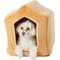 Show in main carousel: Armarkat Cave Shape Covered Cat & Dog Bed, Brown/Beige slide 6 of 12