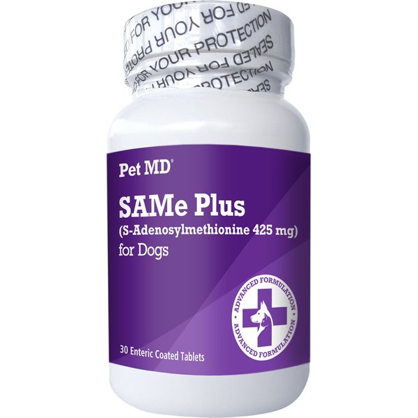 PET MD Same Plus Liver Support Dog Supplement, 30 count