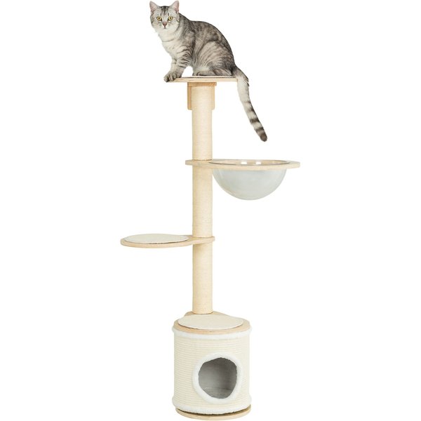 TRIXIE Eden Wall Mounted Cat Lounge Set, Gray/White