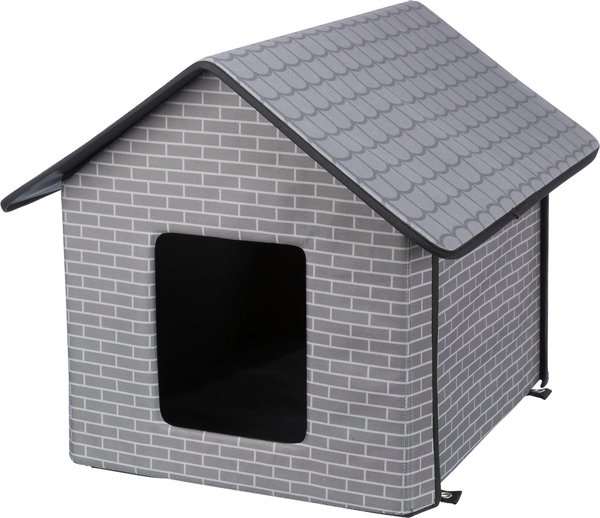 TRIXIE Insulated Outdoor Cat & Dog House, Gray slide 1 of 9