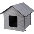 TRIXIE Insulated Outdoor Cat & Dog House, Gray