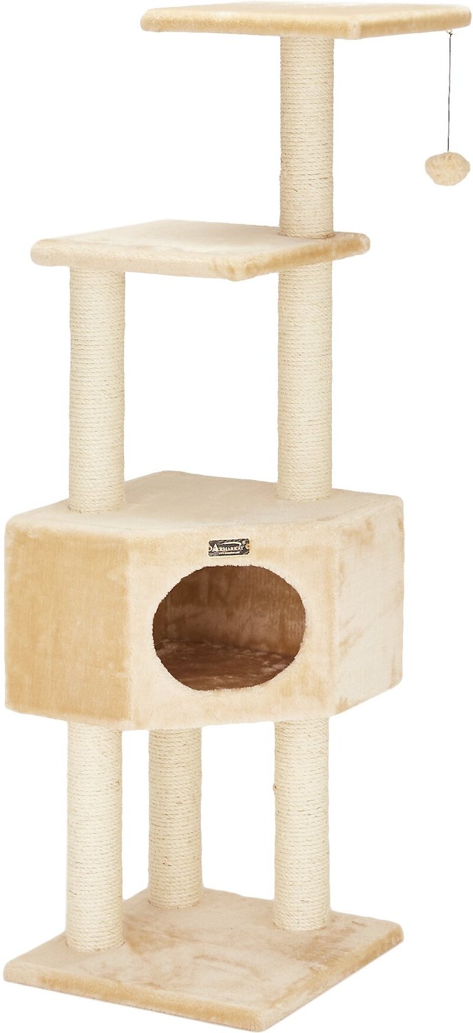 ARMARKAT 52inch Cat Tree, Beige, 52in
