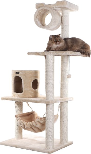 Armarkat Faux Fur Covered Real Wood Cat Tree & Condo