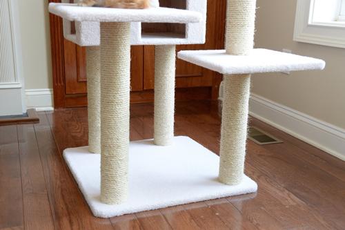 Show full view: Armarkat 77-in Faux Fleece Cat Tree & Condo, Ivory slide 6 of 12