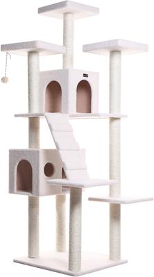 Show full view: Armarkat 77-in Faux Fleece Cat Tree & Condo, Ivory slide 8 of 12