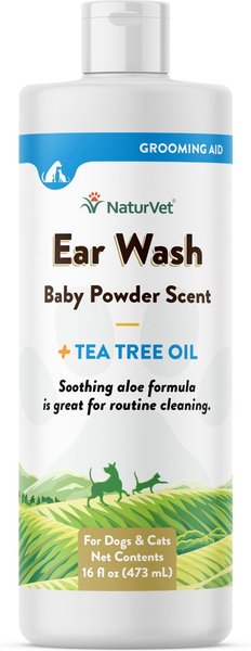 NaturVet Aloe & Baby Powder Scent Dog & Cat Ear Wash, 16-oz bottle slide 1 of 7