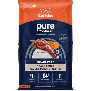 CANIDAE Pure Goodness Real Lamb & Sweet Potato Recipe Dry Dog Food, 22-lb bag